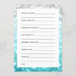 Polterabend wünscht Beach Ombre Glitzer Lights Einladung