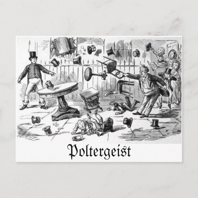 Poltergeist-Postkarte Postkarte (Vorderseite)
