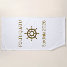 Poltu Quatu Luxus-Segel-Steuerrad-Strandtuch
