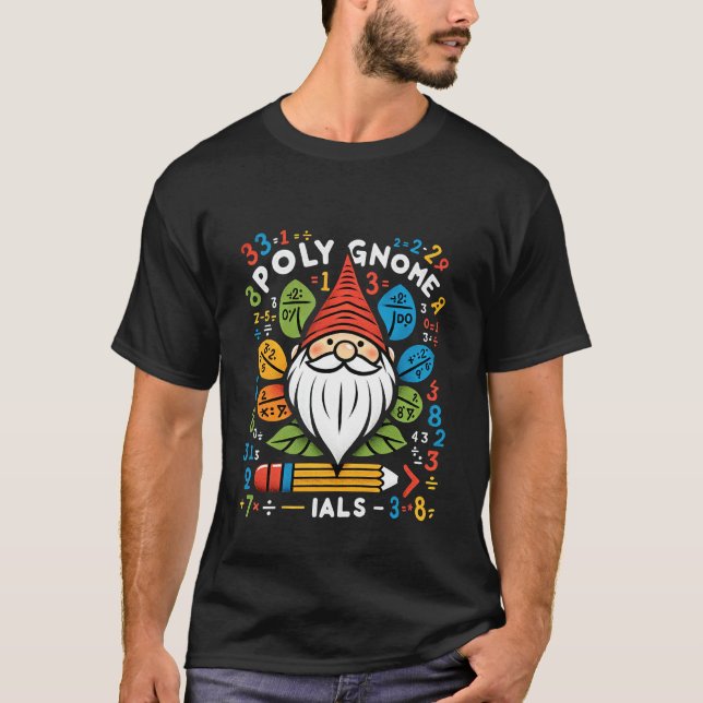 Poly Gnom Ials Mathe-Wortwitz Algebra-Schüler - 1 T-Shirt (Vorderseite)