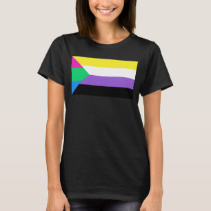 Poly Nonbinäre Flaggenfarben LGBT T-Shirt