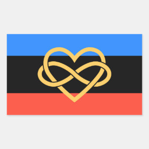 Poly Pride Flag Aufkleber