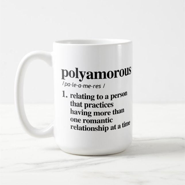 Polyamore Definition Kaffeetasse (Links)