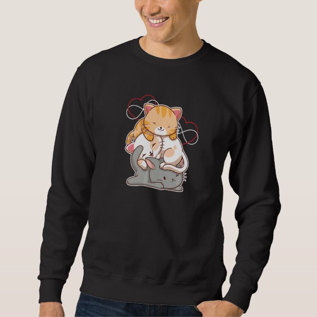 Polyamorie-Stolz-Bewusstseinstag für Poly-Triople- Sweatshirt (Vorderseite)