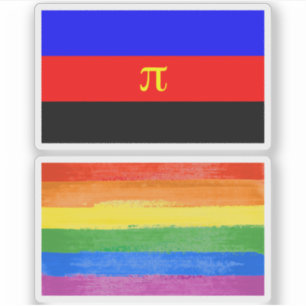 Polyamorie-Stolz-Flagge Aufkleber