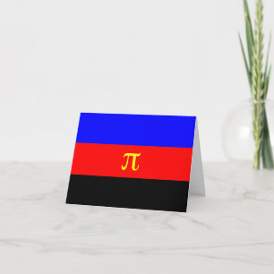 Polyamorie-Stolz-Flagge Feiertagskarte
