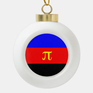 Polyamorie-Stolz-Flagge Keramik Kugel-Ornament