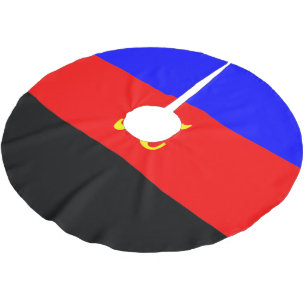 Polyamorie-Stolz-Flagge Polyester Weihnachtsbaumdecke