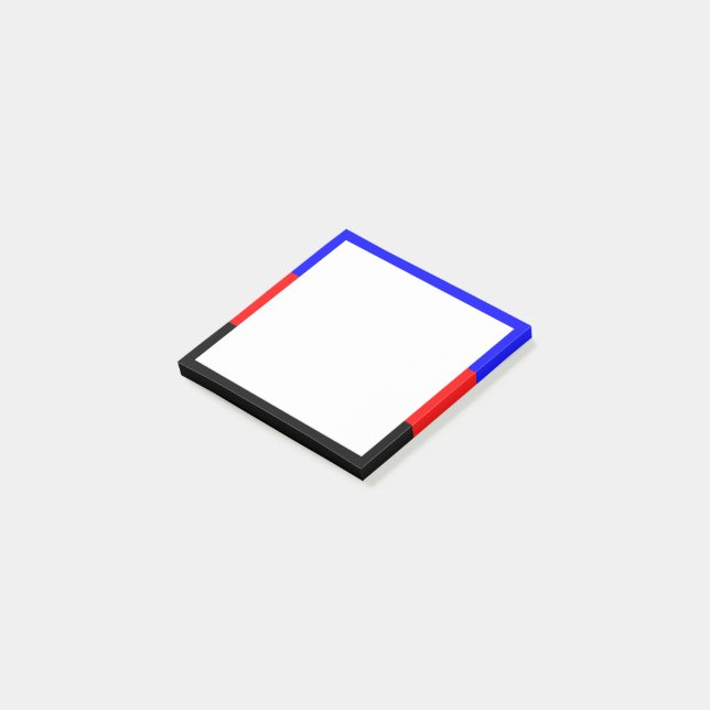 Polyamorie-Stolz-Flagge Post-it Klebezettel (angewinkelt)