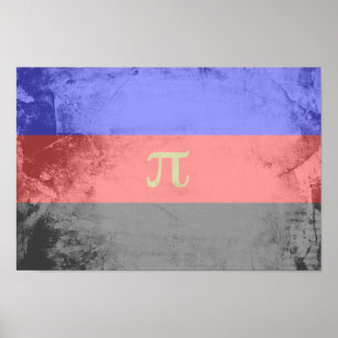 Polyamorie-Stolz-Flagge Poster