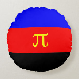 Polyamorie-Stolz-Flagge Rundes Kissen