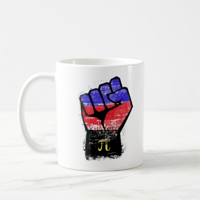 Polyamorie Stolzfaust Kaffeetasse (Links)