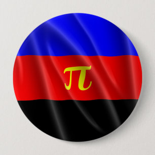POLYAMOROUS PRIDE FLAG WAVY DESIGN - 2014 PRIDE.pn Button
