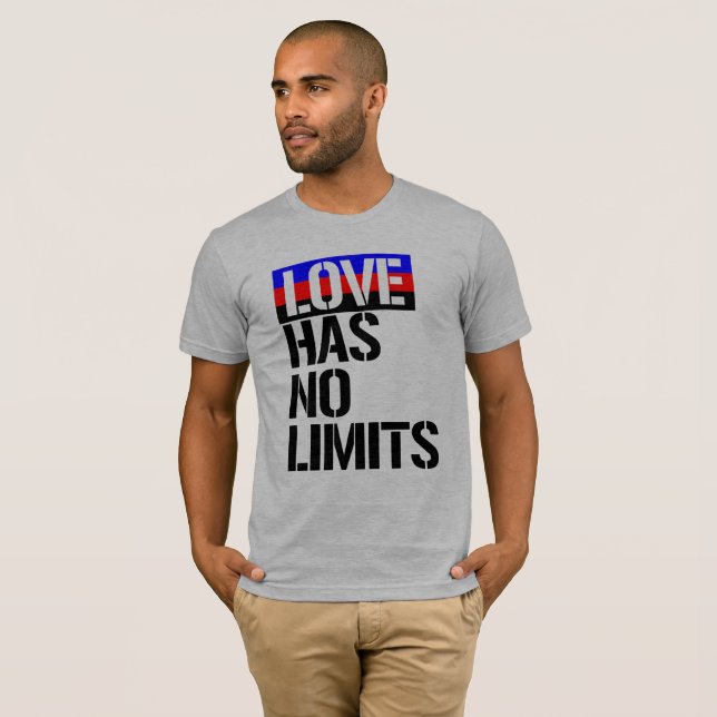 Polyamory - Liebe haben keine Grenzen - - LGBTQ T-Shirt (Vorne ganz)