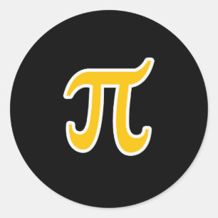 POLYAMORY PI SYMBOL 3D -.png Runder Aufkleber