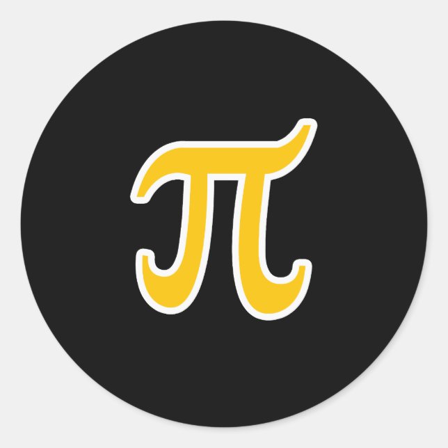 POLYAMORY PI SYMBOL 3D -.png Runder Aufkleber (Vorderseite)