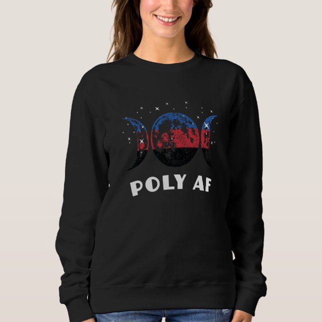 Polyamory Pride Flag Not A Phase Polyamorous Sweatshirt (Vorderseite)