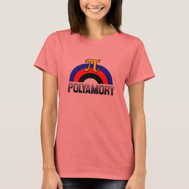 POLYAMORY RAINBOW FLAG T-Shirt (Vorderseite)