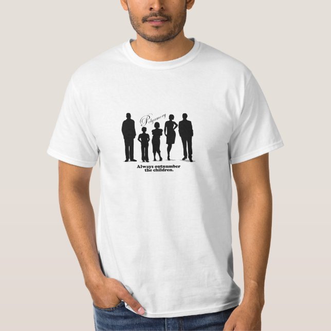 Polyamory, sind immer den Kindern zahlenmäßig T-Shirt (Vorderseite)