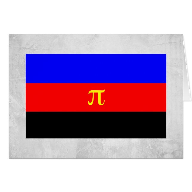 Polyamory-Stolperflagge (Vorderseite (Horizontal))
