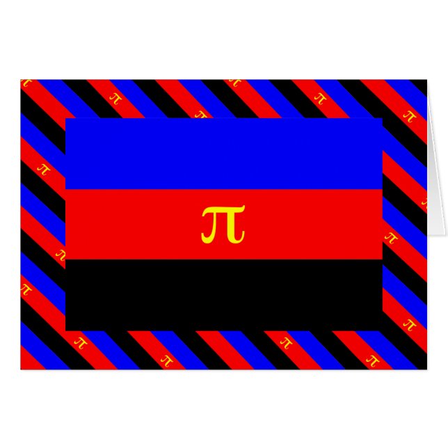 Polyamory-Stolperflagge (Vorderseite (Horizontal))