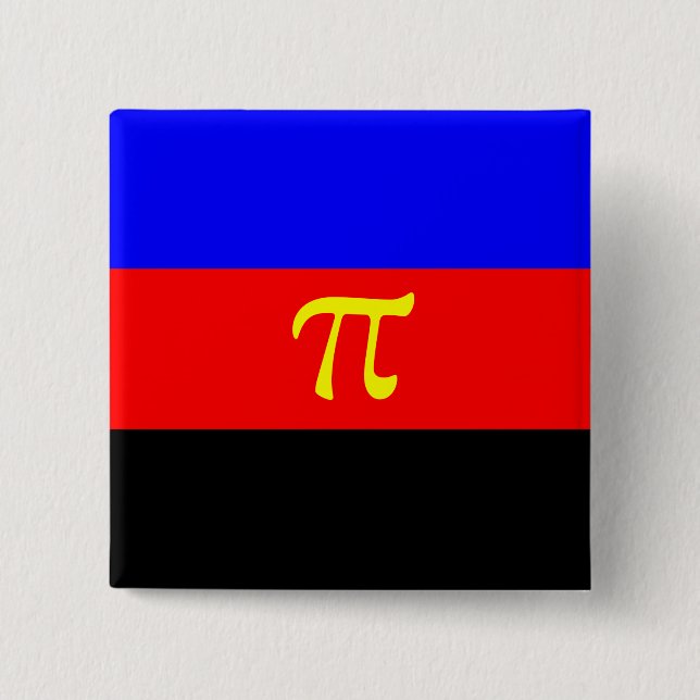 Polyamory-Stolperflagge Button (Vorderseite)