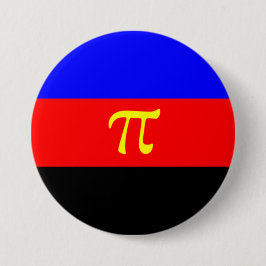 Polyamory-Stolperflagge Button