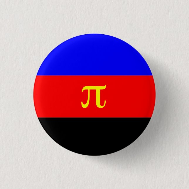 Polyamory-Stolperflagge Button (Vorderseite)
