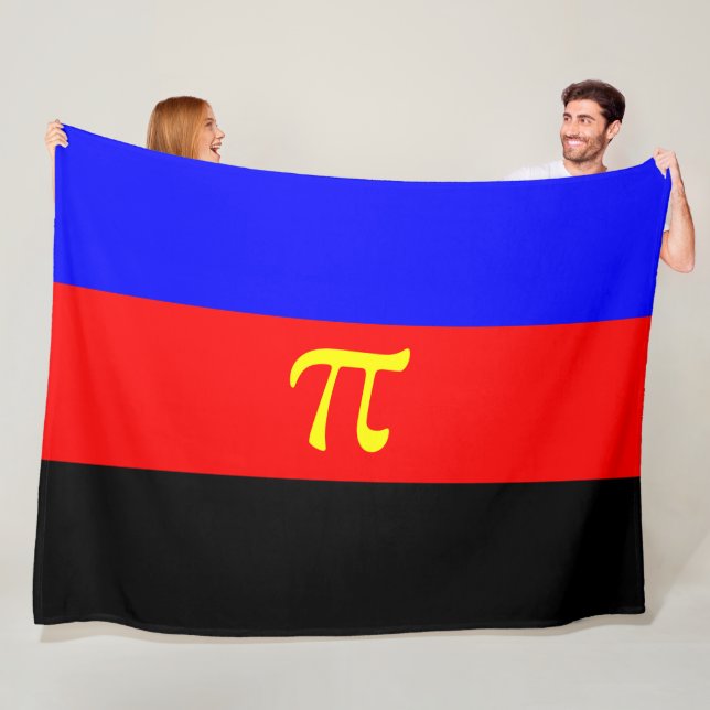 Polyamory-Stolperflagge Fleecedecke (Beispiel)