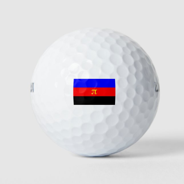 Polyamory-Stolperflagge Golfball (Vorderseite)
