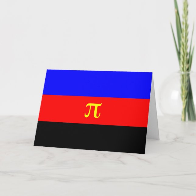 Polyamory-Stolperflagge Karte (Vorderseite)