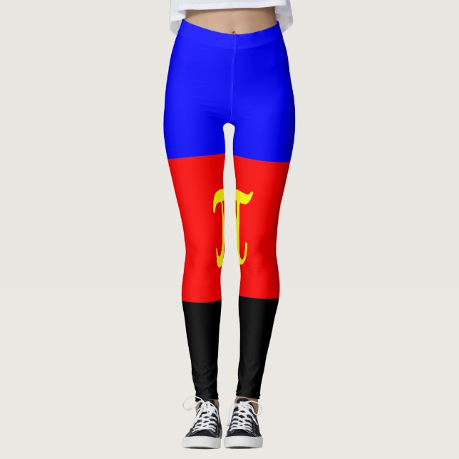 Polyamory-Stolperflagge Leggings (Vorderseite)