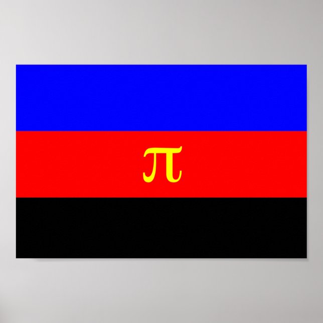 Polyamory-Stolperflagge Poster (Vorne)