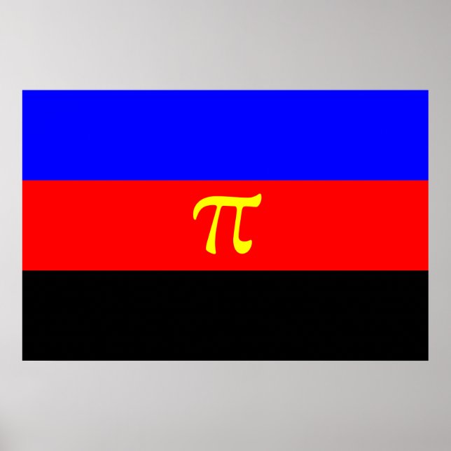 Polyamory-Stolperflagge Poster (Vorne)