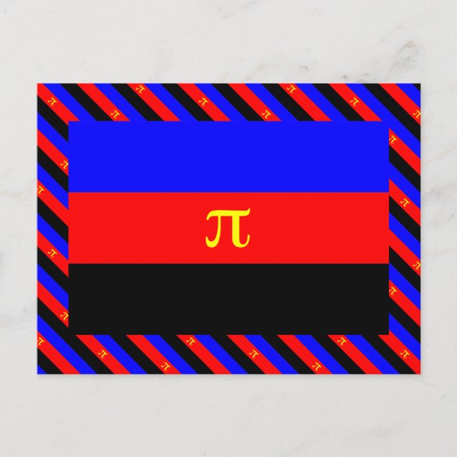 Polyamory-Stolperflagge Postkarte (Vorderseite)