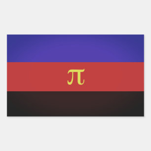 Polyamory-Stolperflagge Rechteckiger Aufkleber