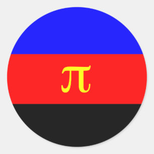 Polyamory-Stolperflagge Runder Aufkleber