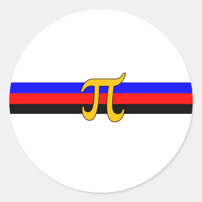 Polyamory-Stolperflagge Runder Aufkleber (Vorderseite)