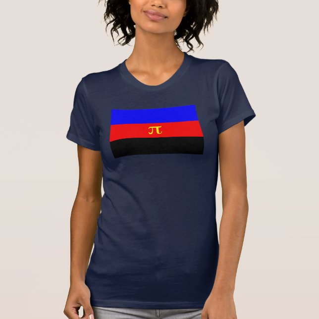Polyamory-Stolperflagge T-Shirt (Vorderseite)