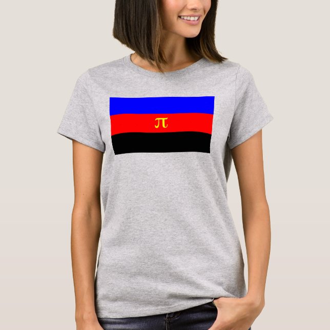 Polyamory-Stolperflagge T-Shirt (Vorderseite)