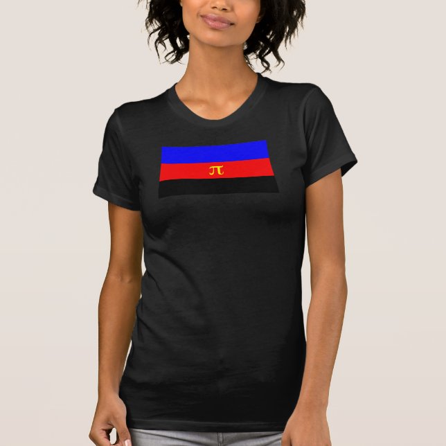 Polyamory-Stolperflagge T-Shirt (Vorderseite)