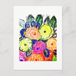 Polychromatisch postkarte