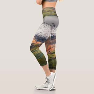 Polychrome-Berg, Denali NP, Alaska Capri Leggings