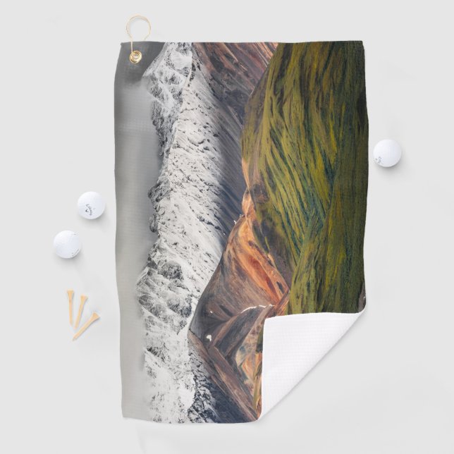 Polychrome-Berg, Denali NP, Alaska Golfhandtuch (Insitu)