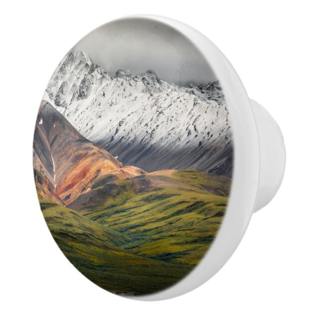 Polychrome-Berg, Denali NP, Alaska Keramikknauf (Rechts)