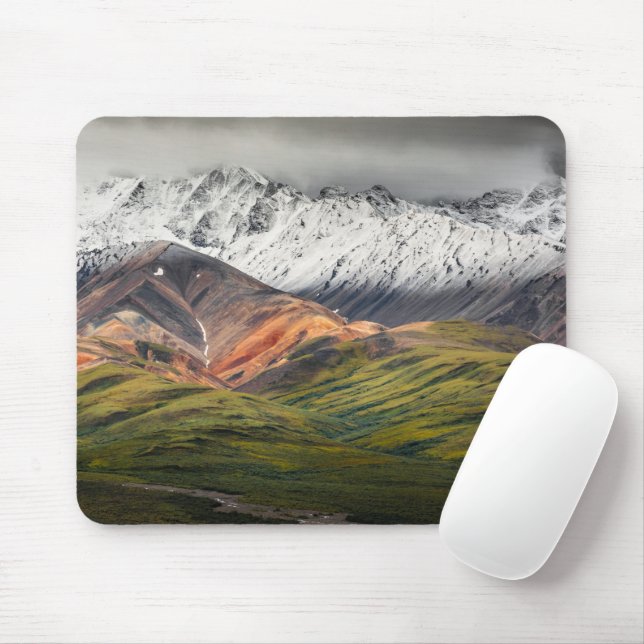 Polychrome-Berg, Denali NP, Alaska Mousepad (Mit Mouse)