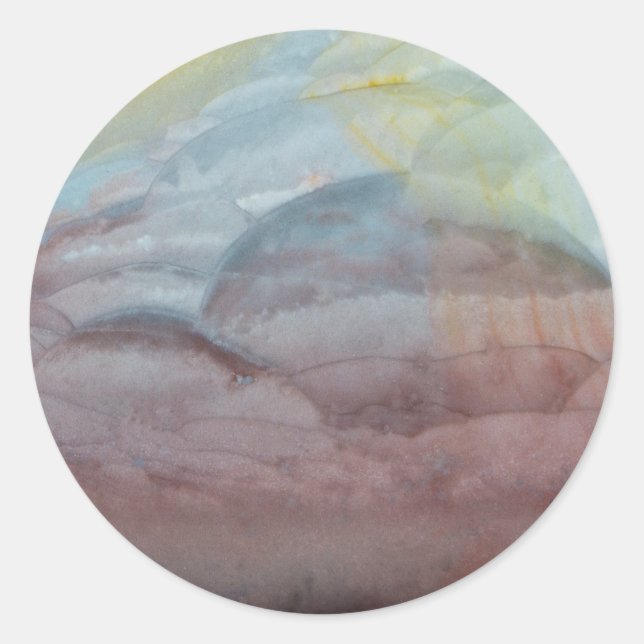 Polychrome Jasper Runder Aufkleber (Vorderseite)