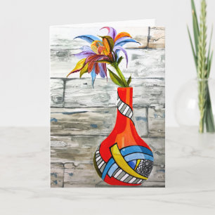 Polychrome - Unbedachter Gruß Karte