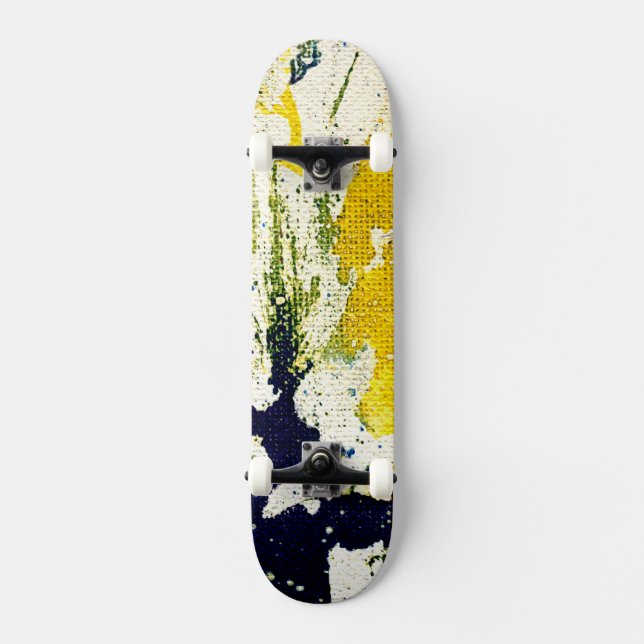 Polychromoptik #13B von Michael Moffa Skateboard (Vorderseite)