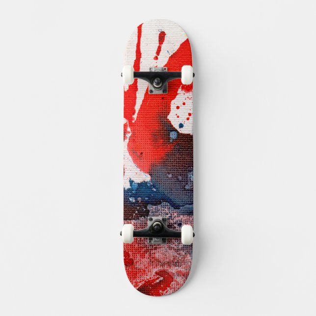Polychromoptik #15A von Michael Moffa Skateboard (Vorderseite)